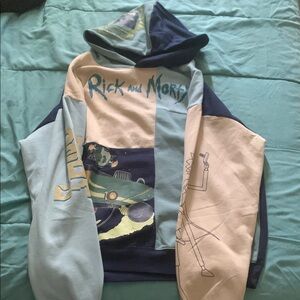 Rick and Morty Colorblock Hoodie